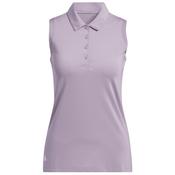 adidas Ladies Ult365 Solid S/Less Polo Small Preloved Fig image