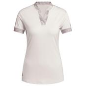 adidas Ladies Ult365 Prntd Polo Small Putty Mauve
