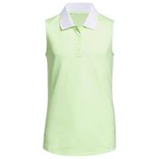 adidas Girls S/Less Polo 13/14 youths Green Spark
