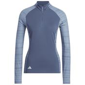 adidas Ladies Ult365 1/4 Zip Mock Large Preloved Ink