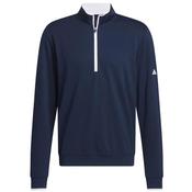 adidas Gents UPF LtWt 1/4 Zip P/O Small Collegiate Navy image