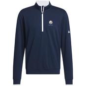 adidas Gents UPF LtWt 1/4 Zip P/O RC Small Collegiate Navy image