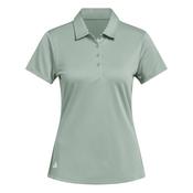 adidas Ladies Perf Solid SS Polo Small Silver Green image