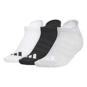 adidas Com Low 3 Pk Sock 3.5 - 12 White/Grey 2/Black
