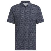 adidas Gents Ult 365 Micro Argyle Polo Small Collegiate Navy/Grey 3