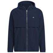 adidas Gents Go-To FZ Windbreaker Small Collegiate Navy
