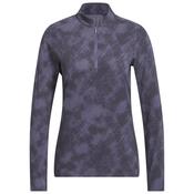 adidas Ladies Ult Prnt 1/4 Zip XSmall Black