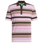 adidas Gents Knit Polo Originals XSmall Bliss Lilac/Dark Brown image