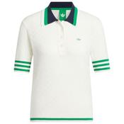 adidas Ladies Knit Polo Originals XSmall Chalk White image