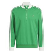 adidas Gents Originals 3 Strp 1/4 Zip XSmall Green