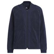 adidas Ladies Go-To Fleece Jkt Small Collegiate Navy