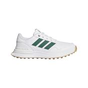 adidas Boys Jr S2G 26 Size 2 White/Collegiate Green/Gum2 image