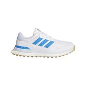 adidas Ladies S2G Leather SL Shoes 4 White/Lucid Ray Blue/Cryst Sky image
