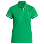 adidas Ladies Twistknit Trefoil Polo Originals Small Green image