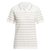 adidas Ladies Ult 365 SS Strp Knit Polo Small White image
