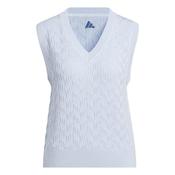 adidas Ladies Ult 365 Tour Knit Vest Small Crystal Sky