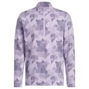 adidas Gents Go-To Prt 1/4 Zip Medium Powder Plum image