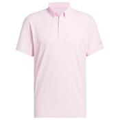 adidas Gents Go-To Txt Polo Small Clear Pink