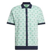 adidas Gents Originals Knit Polo Small Chalk White/Clear Mint image
