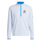 adidas Gents UPF LtWt 1/4 Zip P/O RC Small Crystal Sky image