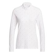 adidas Ladies Ult 365 Solid 1/4 Zip Mock Small White/Blush Pink image