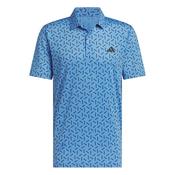 adidas Gents ULT 365 Mesh Prnt Polo Small Lucid Ray Blue image