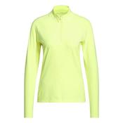 adidas Ladies Ult 365 Solid  1/4 Zip Polo Small Frozen Lemon image