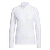 adidas Ladies Ult 365 1/4 Zip Polo Small Frozen Lemon image