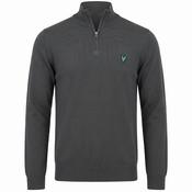 Lyle &amp; Scott Gents Polyblend 1/4 Zip Jumper Small Gunmetal W635 image