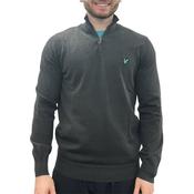 Lyle &amp; Scott Gents Polyblend 1/4 Zip Jumper Small Gunmetal W635 image