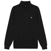 Lyle &amp; Scott Gents Polyblend 1/4 Zip Jumper Small Jet Black Z865 image