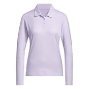 adidas Ladies Solid LS Polo Small Frozen Purple image