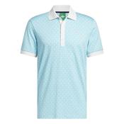 adidas Gents Originals ALL Over Polo SS Small Chalk White/Light Aqua image