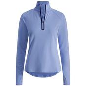 Zero Restriction Ladies Lea Zip Mock Top Large Haze image