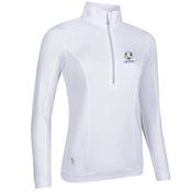 Glenmuir Ladies Carina Zip Neck Mid Layer RC Small White image