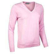 Glenmuir Ladies Darcy V Neck  Sweater Small Candy image