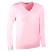 Glenmuir Ladies Maya V-Neck Merino  Sweater Small Candy image