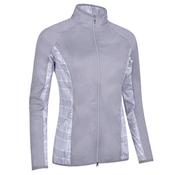 Glenmuir Ladies Poppy Zip Front Jkt Small Light Grey - Marl - Candy image