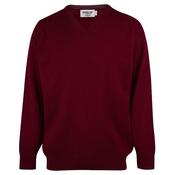 Proquip Gents Merino Vee Neck Sweater Small Burgundy image