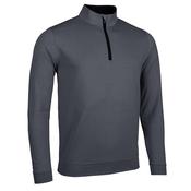 Glenmuir Gents Wick Zip Neck Midlayer 2XLarge Charcoal Marl - Black image