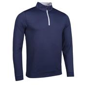 Glenmuir Gents Wick Zip Neck Midlayer Small Navy - Light Grey image