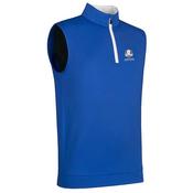 Glenmuir Gents Dunnet 1/4 Zip Slipover RC Small Ascot Blue - White image