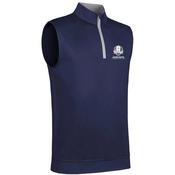 Glenmuir Gents Dunnet 1/4 Zip Slipover RC Small Navy - Light Grey image