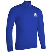 Glenmuir Gents Devon Z Neck Sweater RC Small Ascot Blue