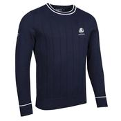 Glenmuir Gents Ratho Crew Neck Sweater RC Medium Navy - White image