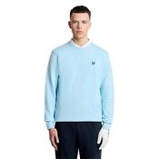 Lyle &amp; Scott Gents Crewneck Sweatshirt Small Sea Breeze Blue Y408