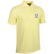 Glenmuir Mens Deacon Polo Shirt RC Small Light Yellow
