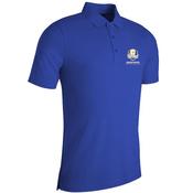Glenmuir Mens Deacon Polo Shirt RC Small Ascot Blue
