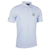 Glenmuir Gents Muirhead Pencil Strpd Polo RC Small White - Tahiti image