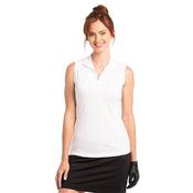 EPNY Ladies Zip Mock  Top Small White 100 image